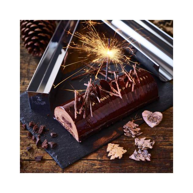 Idée Recette Dessert avec la Gouttière à Bûche Ronde De Buyer