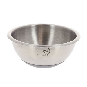 Bassine Demi-Sphérique Inox et Fond Silicone Ø 16 cm De Buyer Bassine Demi-Sphérique Inox et Fond Silicone Ø 16 cm De Buyer
