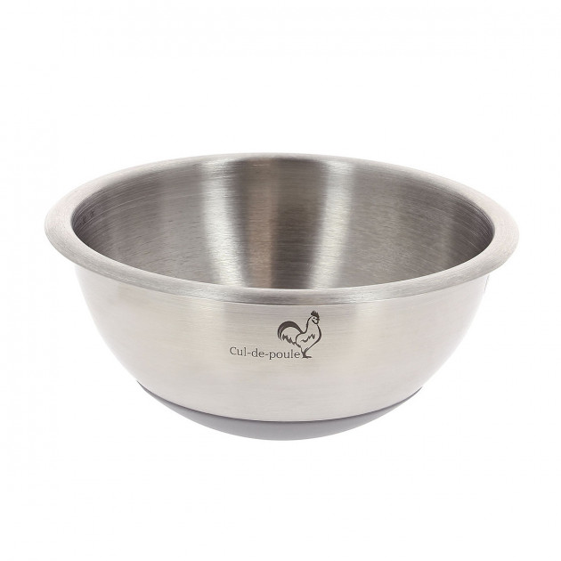 Bassine Demi-Sphérique Inox et Fond Silicone Ø 16 cm De Buyer