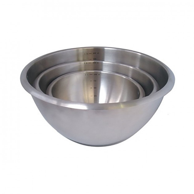 Cul de Poule Demi-Sphérique Inox et Fond Silicone Ø 30 cm De Buyer