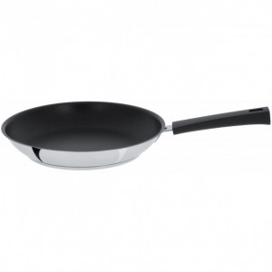 Poêle Mutine Ø 24 cm Manche Fixe Anti-Adhésive Inox Cristel Poêle Mutine Ø 24 cm Manche Fixe Anti-Adhésive Inox Cristel