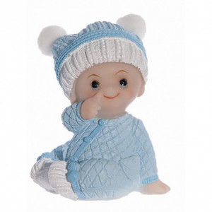 Sujet bapteme Garçon Pyjama Bleu 7,5 cm Sujet bapteme Garçon Pyjama Bleu 7,5 cm