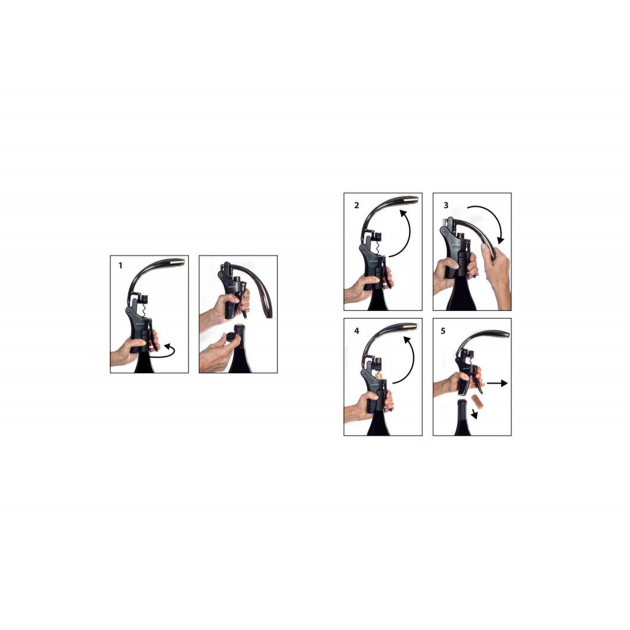 Utilisation Facile Tire-Bouchon à Levier Noir Arcos