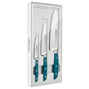 Coffret Couteaux Brooklyn Bleu (x3) Arcos Coffret Couteaux Brooklyn Bleu (x3) Arcos