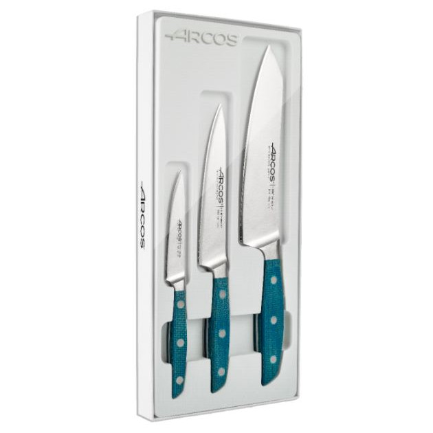 Coffret Couteaux Brooklyn Bleu (x3) Arcos