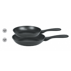 Set de 2 Poêles Aluminium Ø24 & 28 cm Cookway Ultralu Cristel