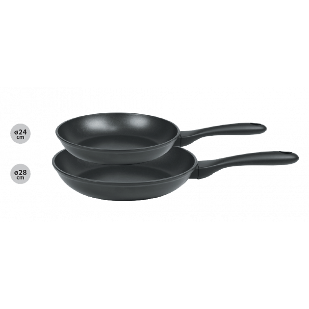 Set de 2 Poêles Aluminium Ø24 & 28 cm Cookway Ultralu Cristel