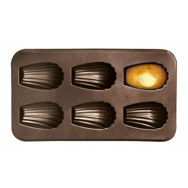 Moule 6 Madeleines XXL Anti-Adhésif Obsidian Gobel - ,  Achat, Vente