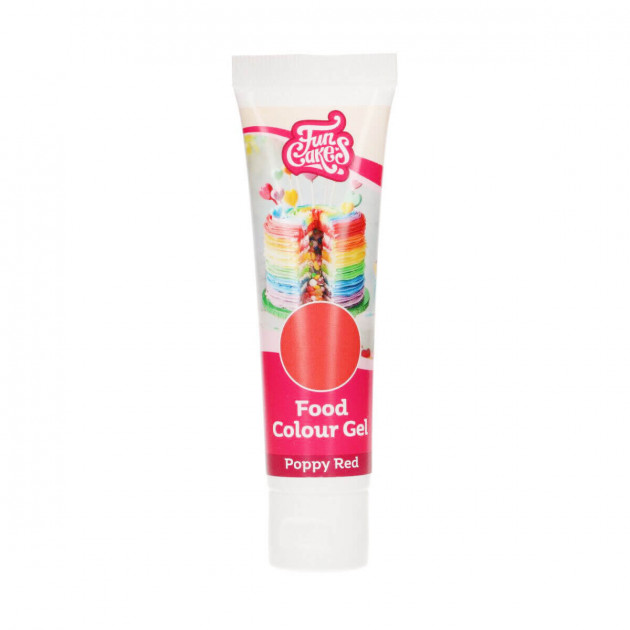 Colorant Gel Alimentaire Rouge Coquelicot 30 g FunCakes