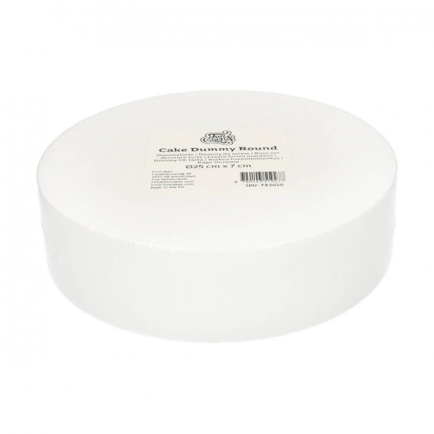 Support polystyrene rond H 7 cm. Ã˜ 25 cm