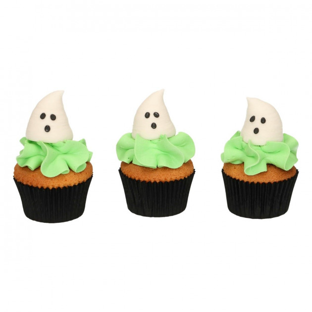 Décors Fantômes Halloween Pour Cupcakes Funcakes Décors Fantômes Halloween Pour Cupcakes Funcakes