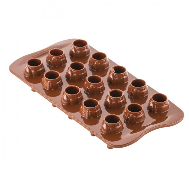 Moule pour Chocolats Mr & Mrs Brown Silikomart Moule pour Chocolats Mr & Mrs Brown Silikomart