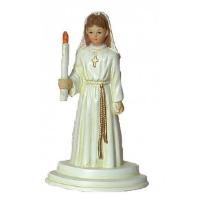 Sujet Communion Fille Aube 10 cm Sujet Communion Fille Aube 10 cm