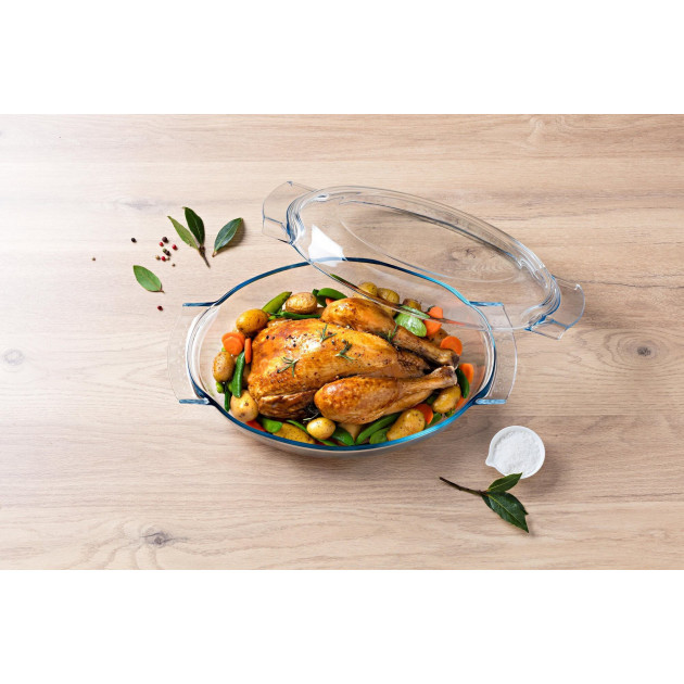 Cocotte en Verre Ovale 38 x 23 cm 4,5 L Classic Pyrex achat, vente Cuisine Addict