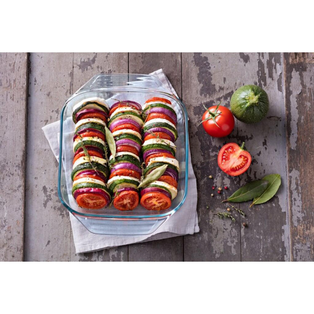 Plat pour le four en verre Pyrex Plat pour le four en verre Pyrex