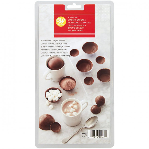 Moule à Sphères en Chocolat 3D pour Boissons Chaudes Wilton