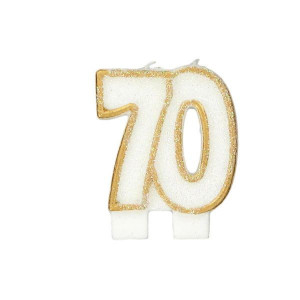 Bougie Anniversaire 70 ans Gatodéco