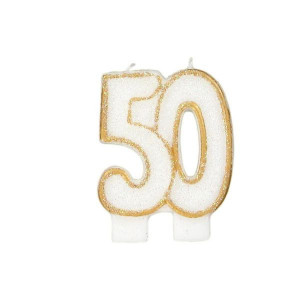 Bougie Anniversaire 50 ans Gatodéco