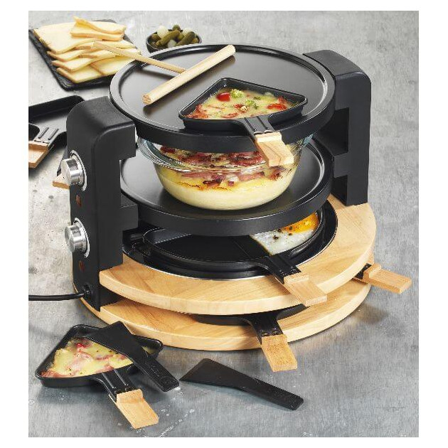 Appareil à Raclette Multifonction, Grill & Crêpière KitchenChef