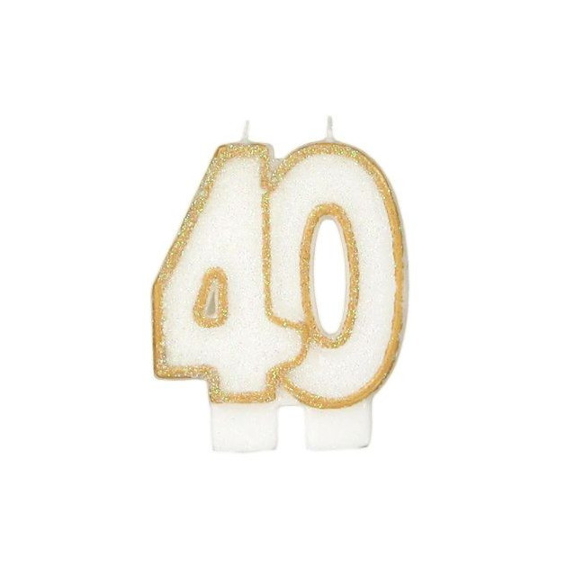 Bougie Anniversaire 40 ans Gatodeco