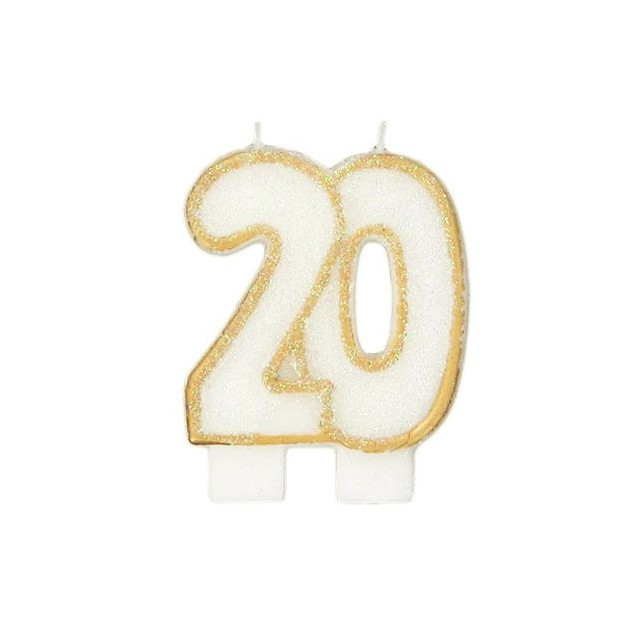 Bougie Anniversaire 20 ans Gatodeco