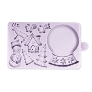 Moule en Silicone Boule à Neige de Noël Karen Davies Moule en Silicone Boule à Neige de Noël Karen Davies