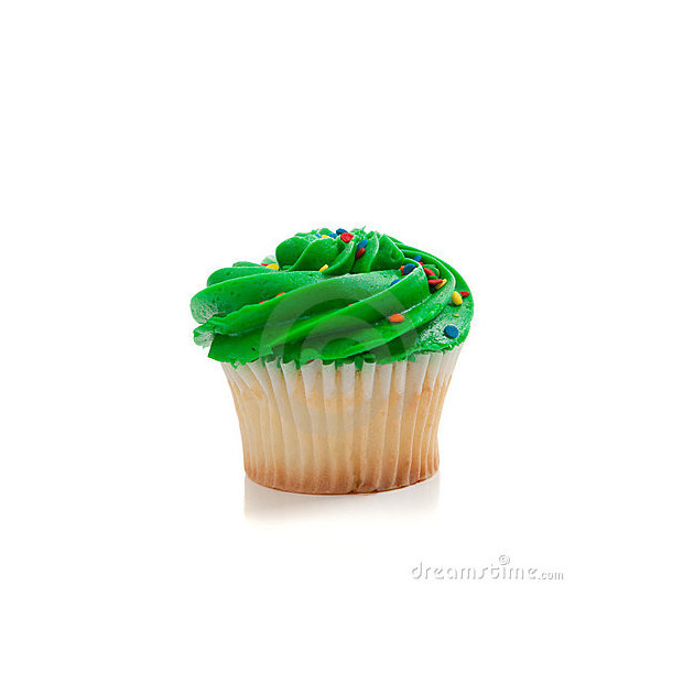 Cupcake colore avec du Colorant Alimentaire en Poudre Vert Scrapcooking