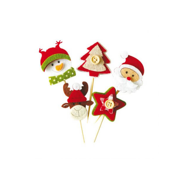 Exemple de décoration Noël inclus dans le kit boîte à bûche Patisdécor Exemple de décoration Noël inclus dans le kit boîte à bûche Patisdécor