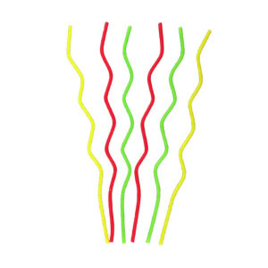 Bougies Zig-Zag Multicolores (x6) Gatodéco Bougies Zig-Zag Multicolores (x6) Gatodéco