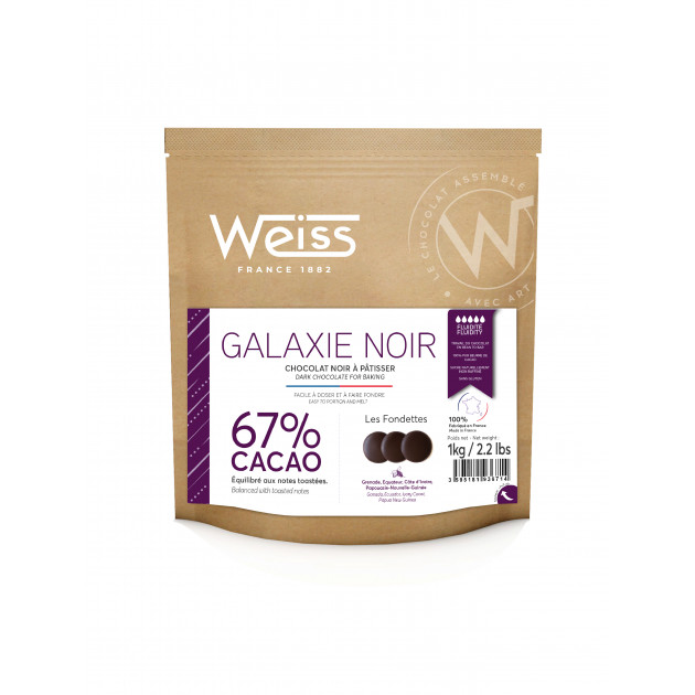 Chocolat Noir 67% 1 kg Galaxie Weiss