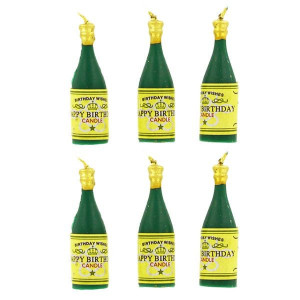 Bougies Bouteilles de Champagne (x6) Gatodéco