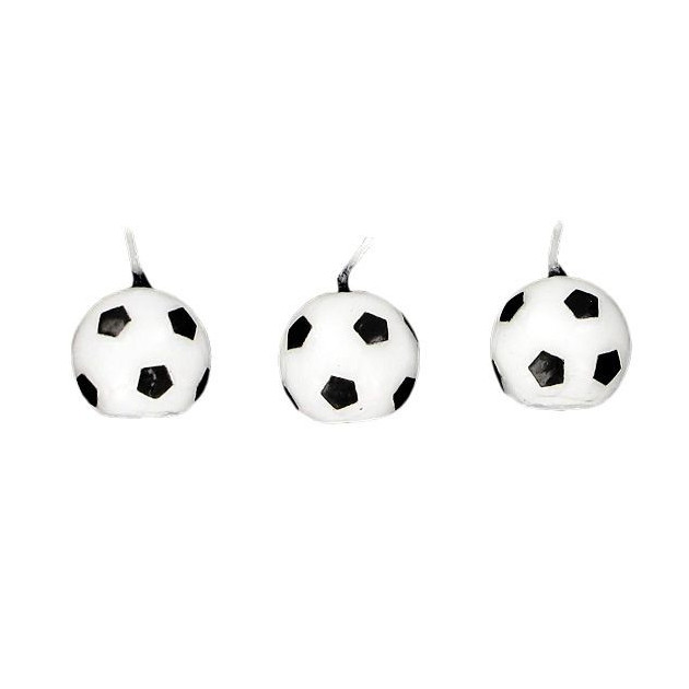 Bougies Ballons de Football (x6) Gatodeco