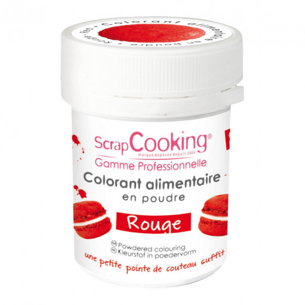 Colorant alimentaire en poudre rouge 5g