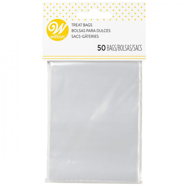 Sachets confiserie transparents x50 Wilton Sachets confiserie transparents x50 Wilton