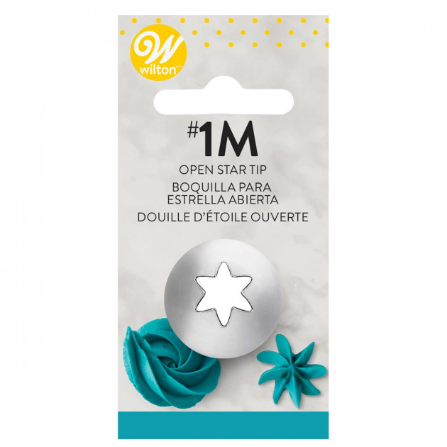 Douille pâtissière inox, forme étoile Wilton Douille pâtissière inox, forme étoile Wilton