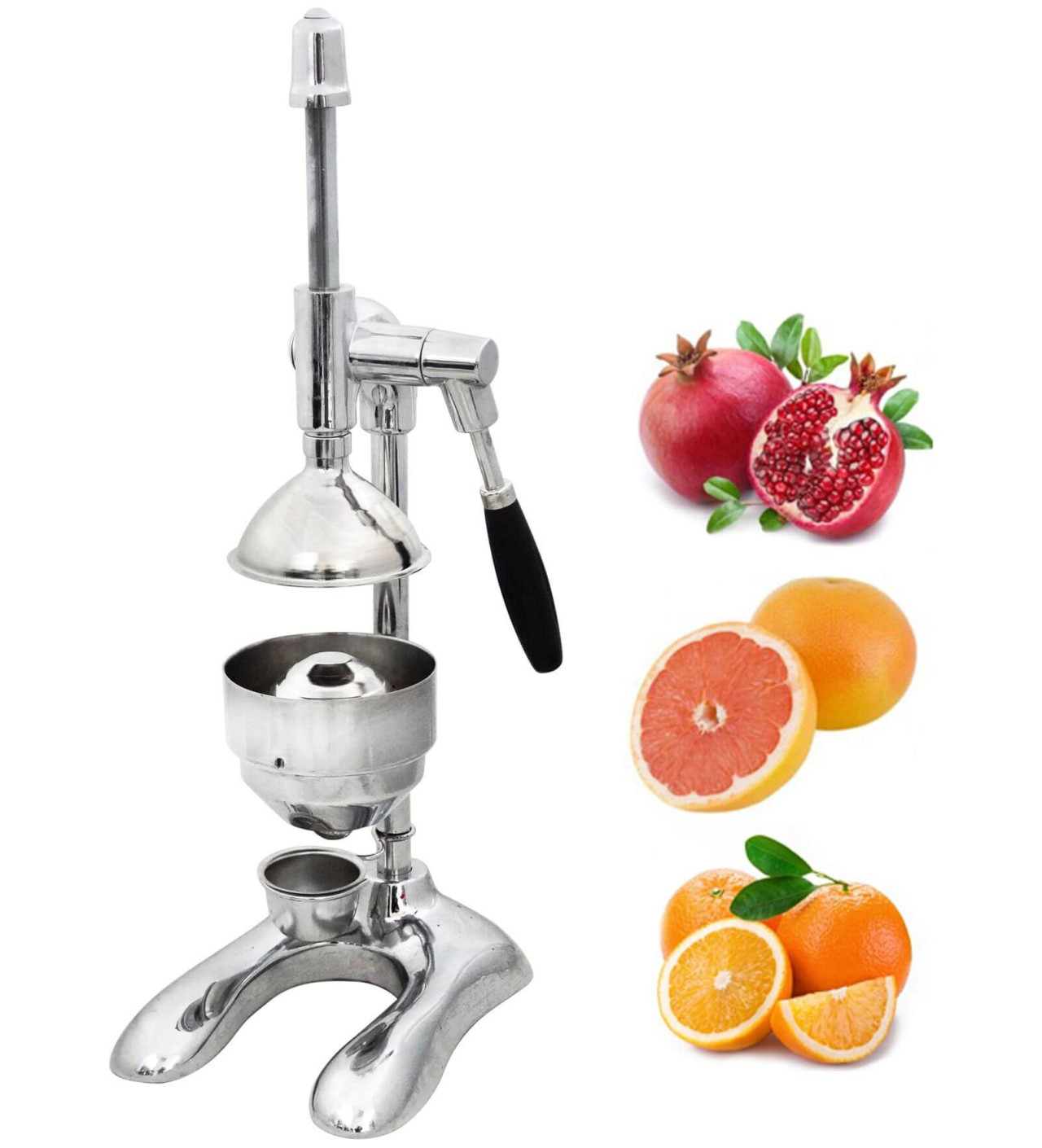 Presse-citron Manuel Inox - Extracteur Jus Agrumes, Lavable Lave-vaisselle - Pour Cuisine, Bar, Restaurant