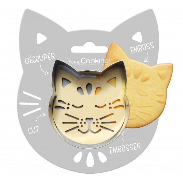 Kit Biscuit Chat 7,2 cm ScrapCooking