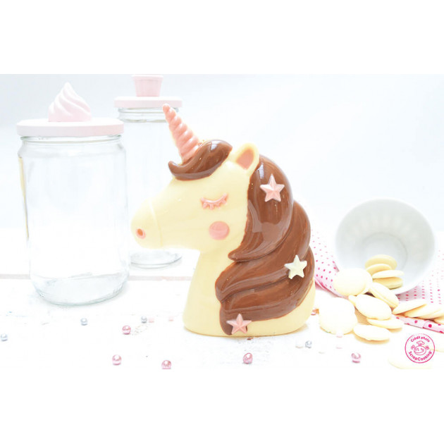 Licorne en chocolat 3D