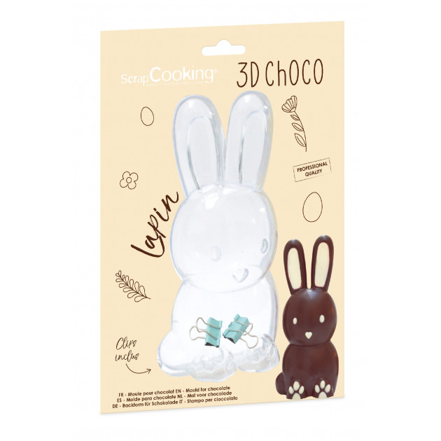 Moule 3D Chocolat Lapin ScrapCooking