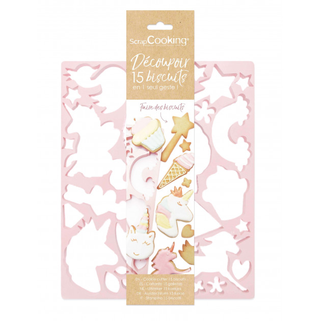 Plaque Multi-découpoirs Licorne ScrapCooking