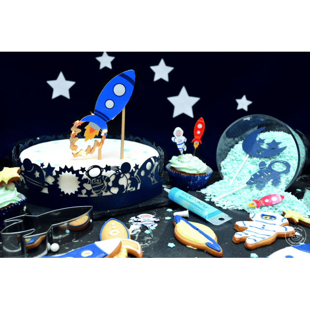 Décoration Gâteau Fusée