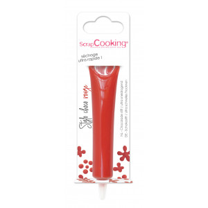 Stylo Chocolat Rouge 25 g ScrapCooking Stylo Chocolat Rouge 25 g ScrapCooking