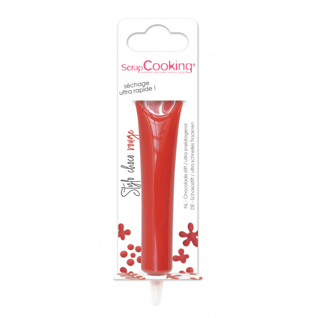 Stylo Chocolat Rouge 25 g ScrapCooking