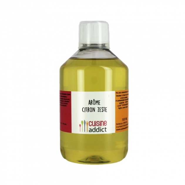 Arôme Alimentaire Citron Zeste 500 ml Cuisineaddict