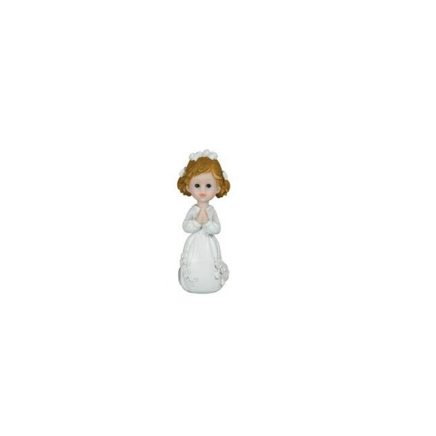 Sujet Communion Fille a genoux 9 cm