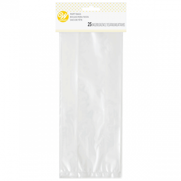 Sachets à Confiseries transparents x25 Wilton Sachets confiseries