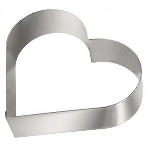 Cercle à Pâtisserie Cœur Inox 27,5 cm H 4,5 cm Gobel Cercle à Pâtisserie Cœur Inox 27,5 cm H 4,5 cm Gobel