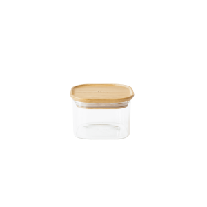 Boîte de Conservation en Verre et Bambou Carrée 500 ml Pebbly Boîte de Conservation en Verre et Bambou Carrée 500 ml Pebbly