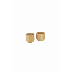 Set de 2 Coquetiers en Bambou Pebbly Set de 2 Coquetiers en Bambou Pebbly