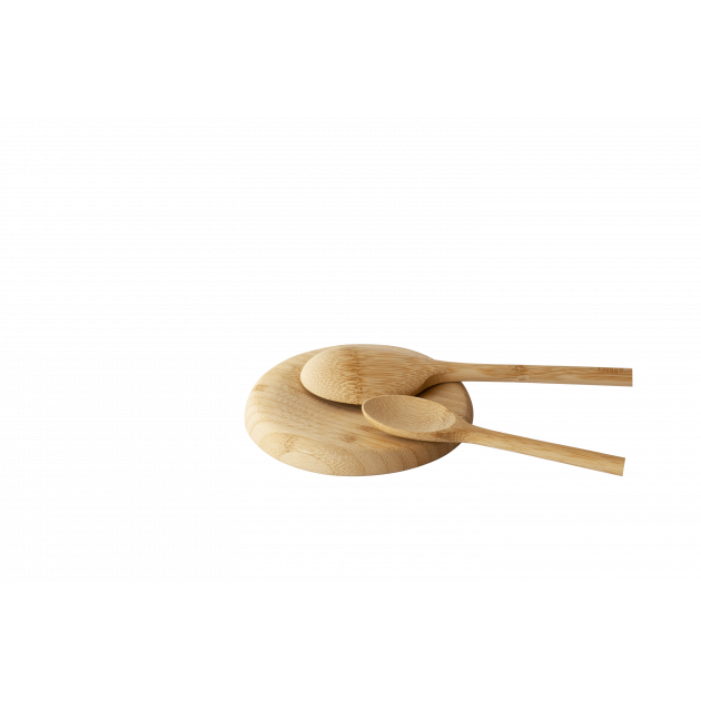 Grande Spatule en Bambou Naturel Coloré - Pebbly